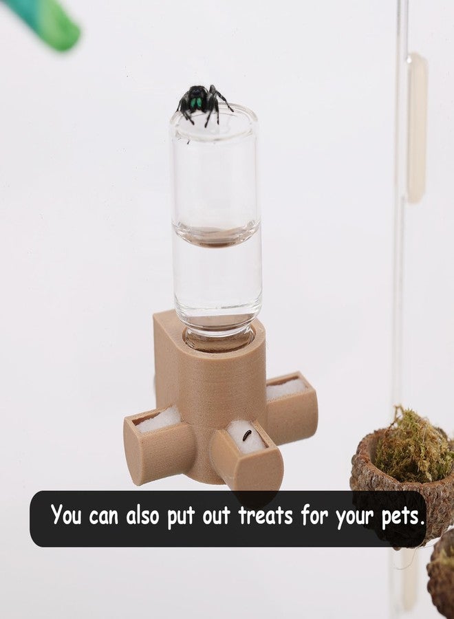 Daerky Jumping Spider Water Dispenser, Magnetic Hanging Feeder,Suitable for Jumping Spiders,Tarantulas, Praying Mantises,Arboreal Animals, and Other Small Animal Enclosure Accessories,5ML (Black) - Image 4